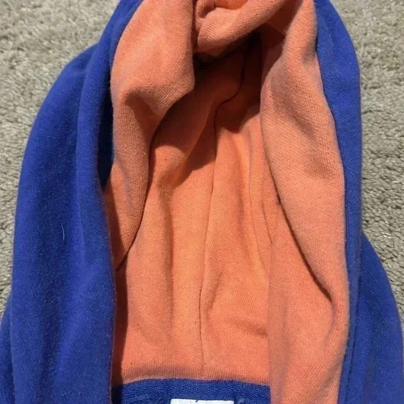 Northface purple / peach hoodie logo front size large - Picture 6 of 6